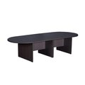 Boss Office Products Boss Office Products N137-DW 10 ft. Race Track Conference Table - Driftwood N137-DW